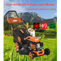 Bensin Lawnmower Steel Deck Grass Cutter Trädgårdsverktyg