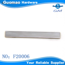 Rectangular high light custom metal label for handbags