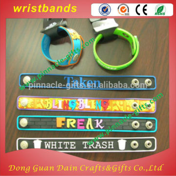 adjustable best selling silicone wristbands