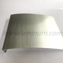 Anodized wiredrawing bended aluminum sheet