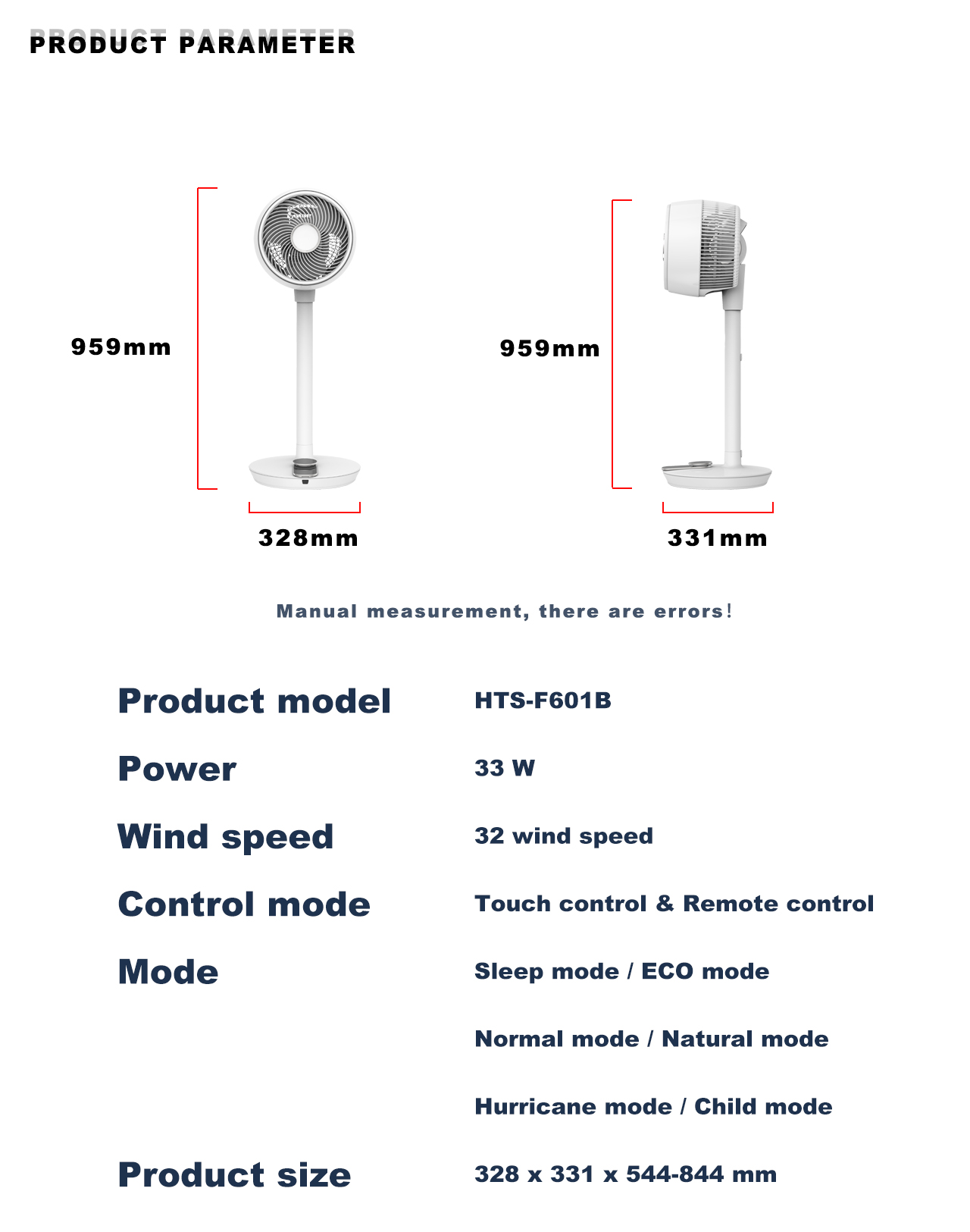 F601C circulator stand fan specification F601C circulator stand fan specification