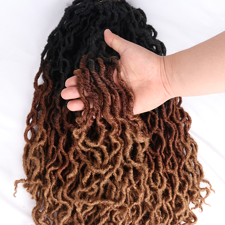 18 inch Gypsy locs wavy synthetic braiding gypsy faux locks hair extension jumbo braids crochet braid hair gypsy locs