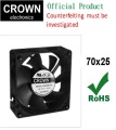 Hot Sale Crown Age07025 DC Brushless Fan