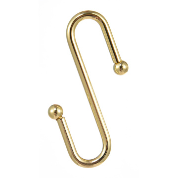 Brass metal gold decorative hanging hook for kitchen