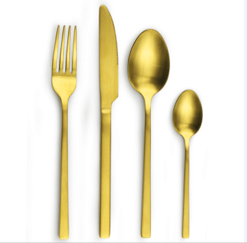 Matte cutlery bulk cutlery gold cutlery