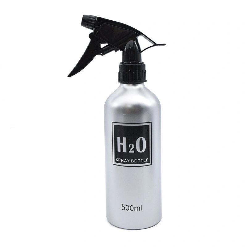 500ml Trigger Hair Salon Fine Mist Aluminium Sprayer Reusable Hair Spray Bottle for Barber