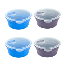 BPA free lunch box Food grade silicone foldable lunch box