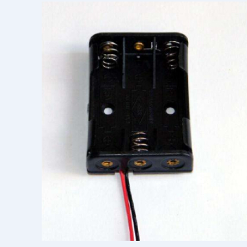 3 Pieces AAA battery holders with wire leads