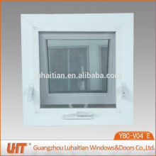 Decorative window grill pvc hand crank top hung window