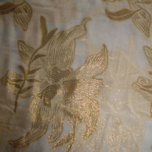 Silk jacquard cutting GGT with 75% silk and 25% gold