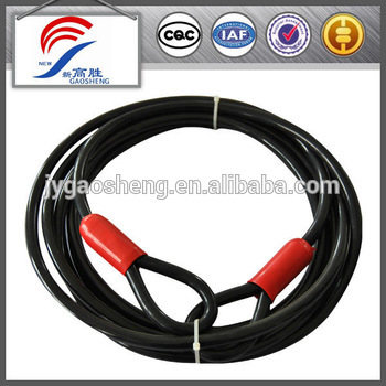 plastic coated steel wire rope sling