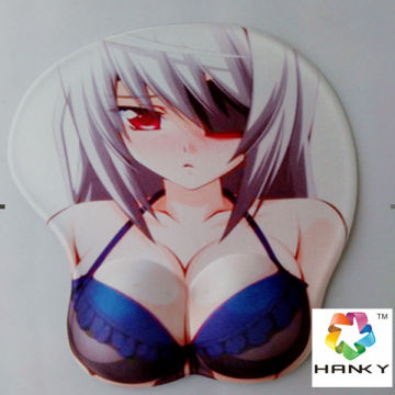 Best selling breast silicone mouse pad/gel wrist mouse pad