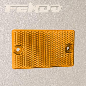 E4 Amber Rectangle Truck Trailer Safety Reflectors