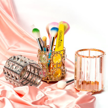 Crystal Brush Pen Container - Acrylic Makeup Nail Brush Holder for Nail Salon