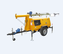 Mobile Light Stand for Construction Outside Lighting