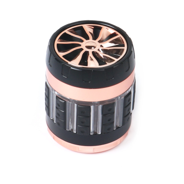 58mm cylindrical rotating fan metal smoke grinder smoking accessories tobacco grinder