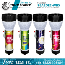 Portable Custom Battery Head Lamp Light Tiger Leader Super LED Torch Flashlight