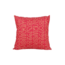 100% cotton red letter graffiti design cushion cover