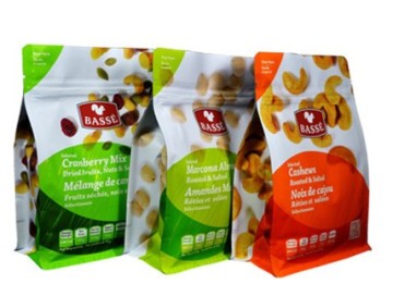 Quad flat bottom sealed pouch / Standing Pouch