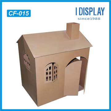 cheap price kid playhouse cardboard display corrugated cardboard playhouse