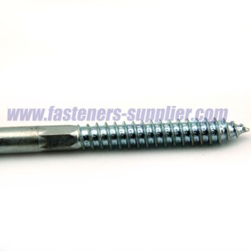 Zinc plated double end screw