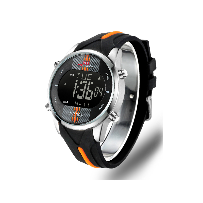 KAT WACH 716 Men Digital Watch Water Resistant Silicone Strap Sport WristWatches