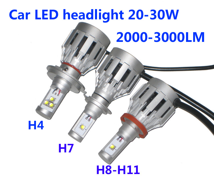 CREE 40W 60W 4000lumens Auto LED Headlight H4 H7 H8 9005 9006, Replacement Halogen Bulbs