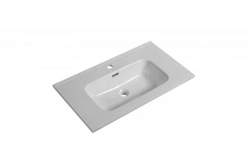 Drop-In Bathroom ceramic Sink in White