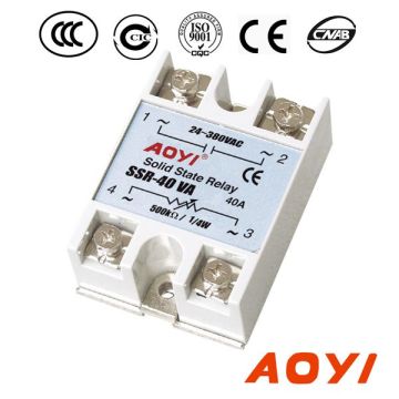 Adjustable solid state relay 90A solid state relay SSR-40VA