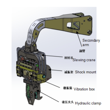 Compact Hydraulic Vibratory Pile Hammer for Excavators