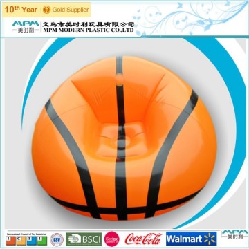 basketball outdoor inflatable pvc sofa chair