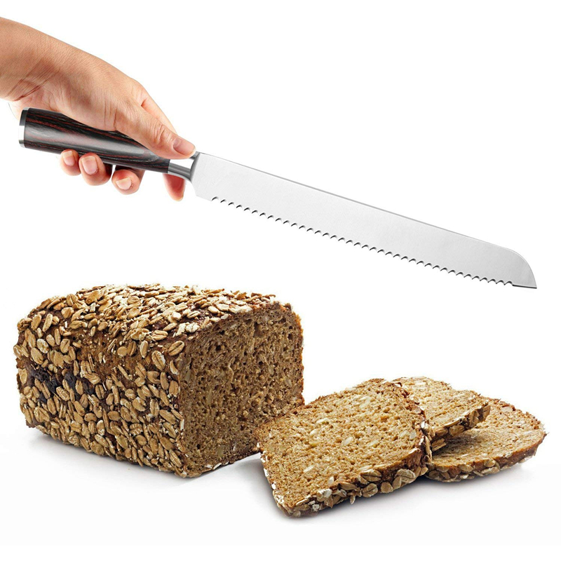 Couteau à pain de cuisine professionnel de 8 pouces de haute qualité