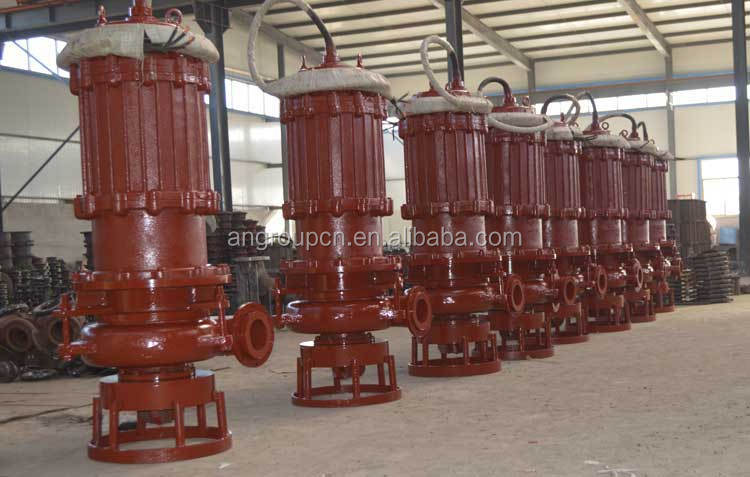 heavy duty centrifugal feeding abrasion resistant submersible slurry pump