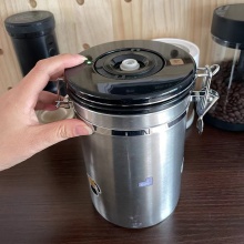 Automatic Vacuum Airtight Stainless Steel Kitchen Food Storage Canisters