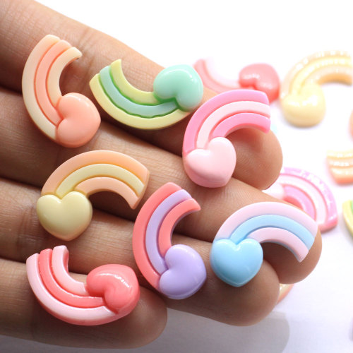 Popular Heart Kawaii Flatback Resin Beads Charms For Handmade Craft Decor Phone Toy Accessories Beads