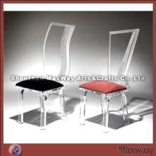 Wave-shaped Acrylic Chairs