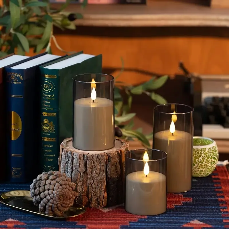 LED Electronic Smokeless Candle, Holiday Confessions Restaurant Decoration