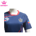 Última camiseta de rugby personalizada de sublimación para hombre