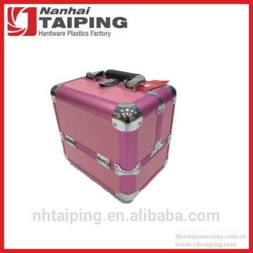 Popular Aluminum Makeup Box Beauty Case Rosa Caboodles Makeup Cases