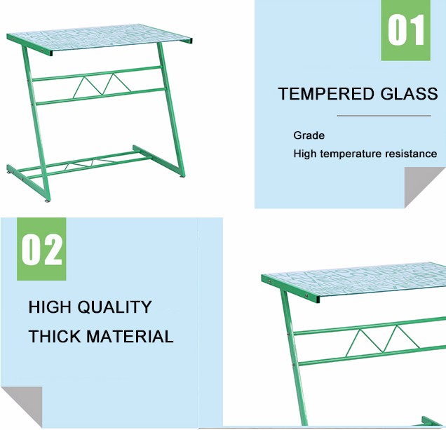 cheap new design executive office glass study computer desk