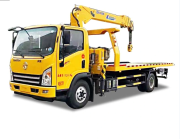 4x2 flatbed wrecker towing truck