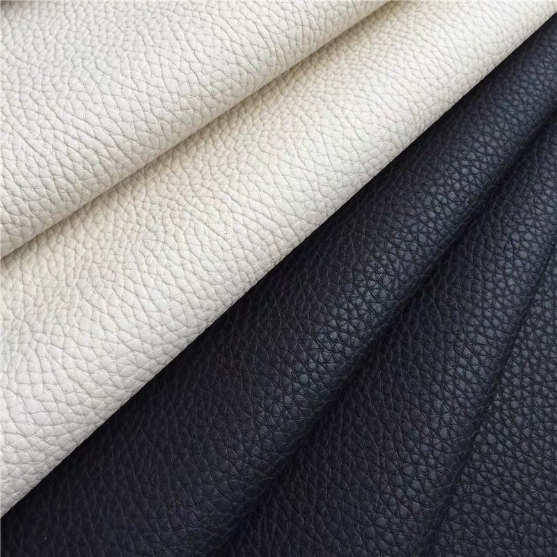 Embossed Lichee PU Leather terbaru untuk Sofa