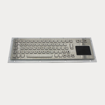 Waterproof Metallic Keyboard with Touch Pad for kiosk