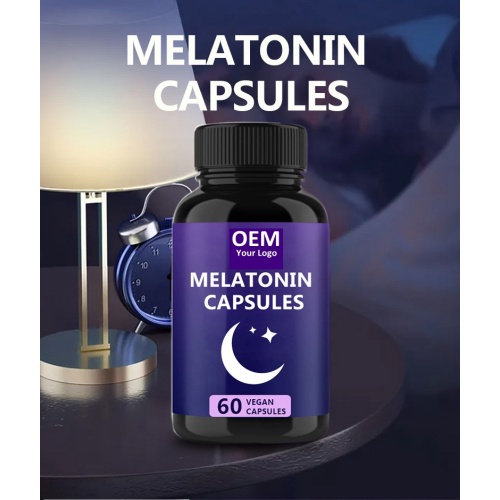 Suplementos de etiqueta privada OEM Cápsulas de melatonina 5mg