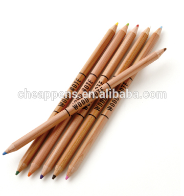 wholesale double tip double color art pencil for painting long size pencil