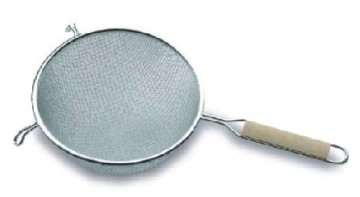 Stainless steel double ears round mesh strainer noodle strainer