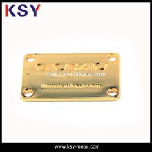 gold fashion custom metal label holders
