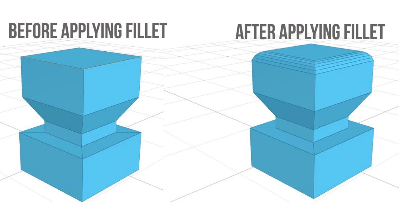 استخدم الشرائح في توصيلات الجدار الرقيق Use Fillets at Thin Wall Connections