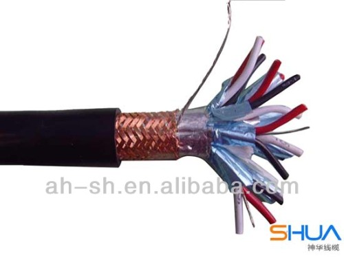 computer control cable with pvc insulation, pvc jacket,copper braided shilding