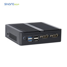 High-Performance Mini PC with Celeron J4125 Processor: Low Power Consumption, 8GB/16GB RAM, 128GB SSD, Fanless Design, Dual Ethernet, and Linux Support